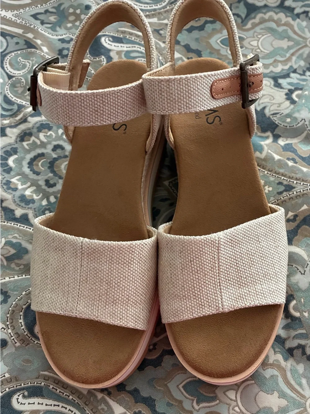 TOMS wide width Diana Platform Sandals 5W